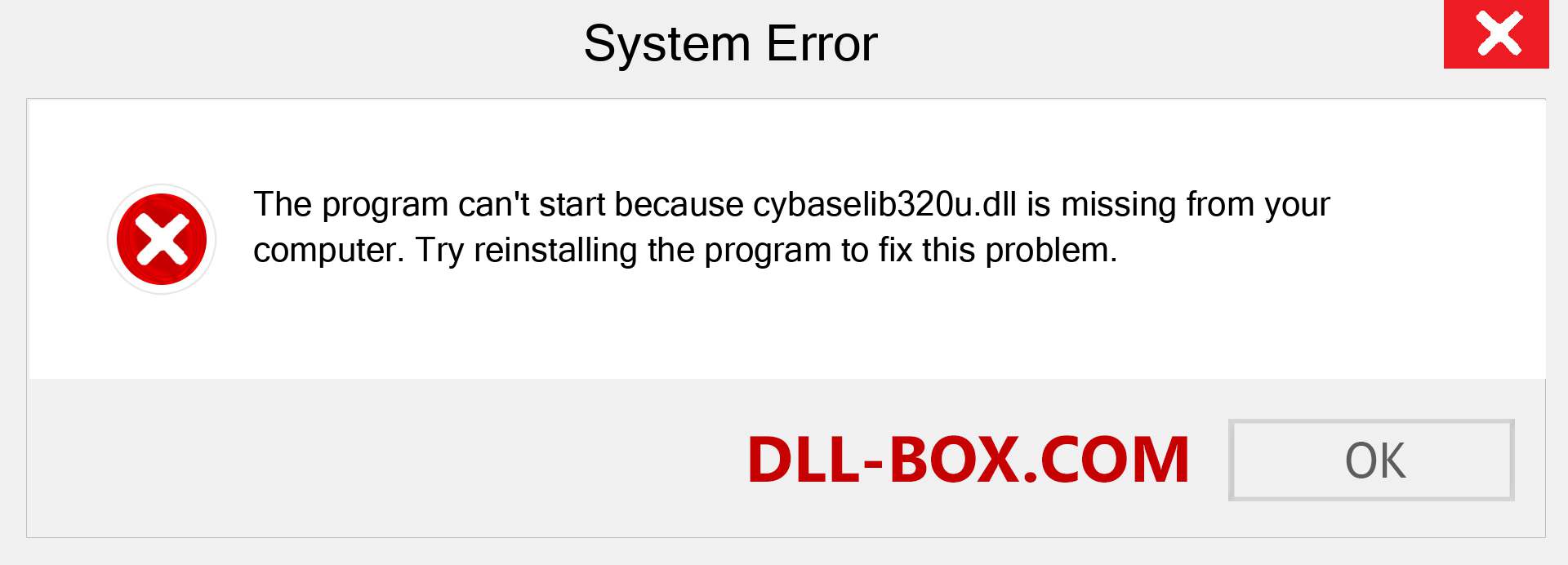  cybaselib320u.dll file is missing?. Download for Windows 7, 8, 10 - Fix  cybaselib320u dll Missing Error on Windows, photos, images